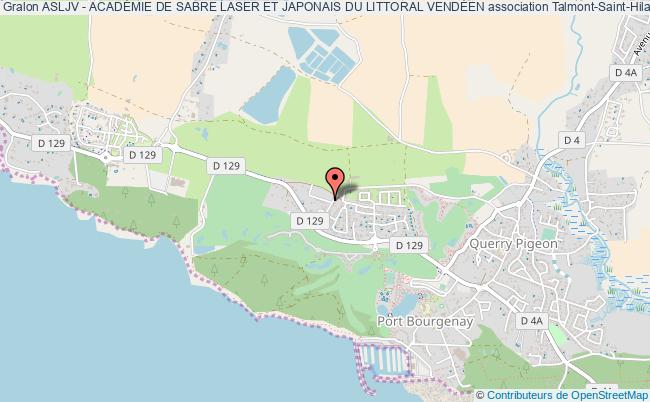 plan association Asljv - AcadÉmie De Sabre Laser Et Japonais Du Littoral VendÉen Talmont-Saint-Hilaire