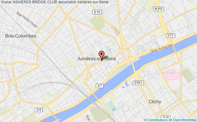 plan association Asnieres Bridge Club Asnières-sur-Seine
