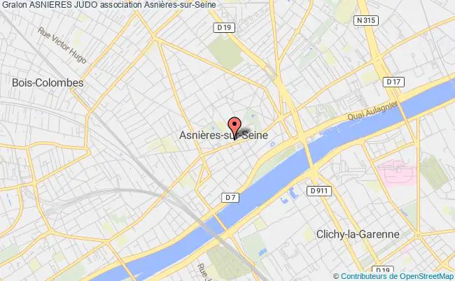 plan association Asnieres Judo Asnières-sur-Seine