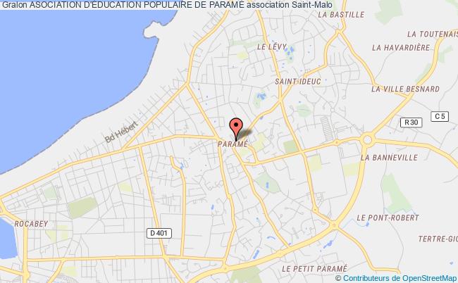 plan association Asociation D'Éducation Populaire De ParamÉ Saint-Malo