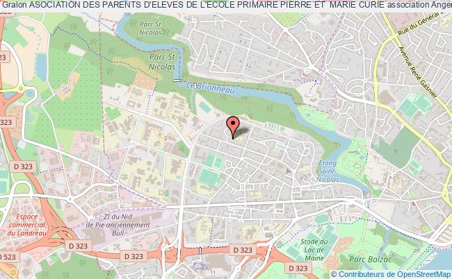 plan association Asociation Des Parents D'eleves De L'ecole Primaire Pierre Et  Marie Curie Angers