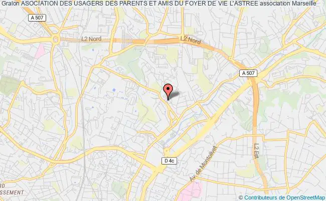 plan association Asociation Des Usagers Des Parents Et Amis Du Foyer De Vie L'astree Marseille