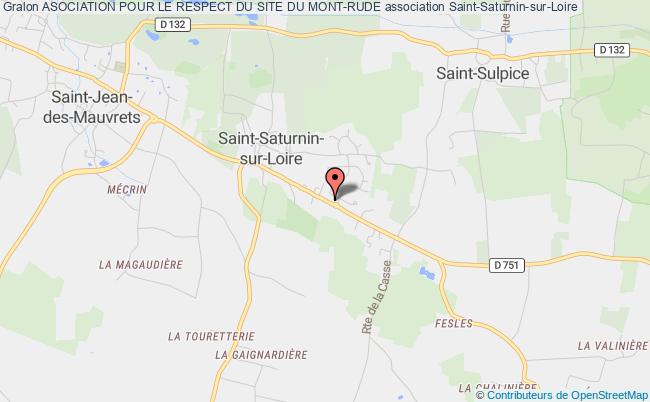 plan association Asociation Pour Le Respect Du Site Du Mont-rude Saint-Saturnin-sur-Loire