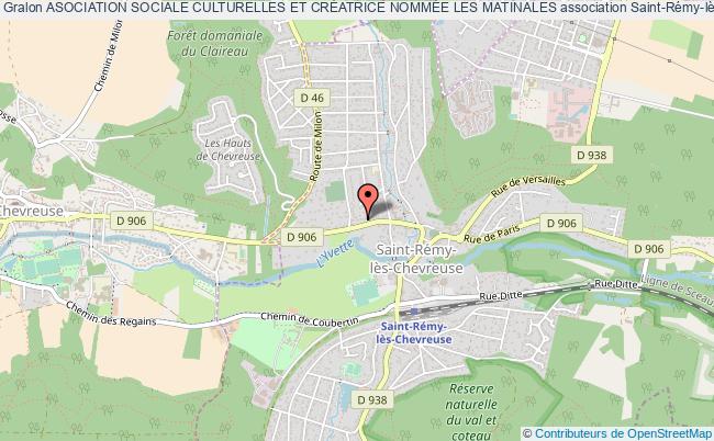 plan association Asociation Sociale Culturelles Et CrÉatrice NommÉe Les Matinales Saint-Rémy-lès-Chevreuse