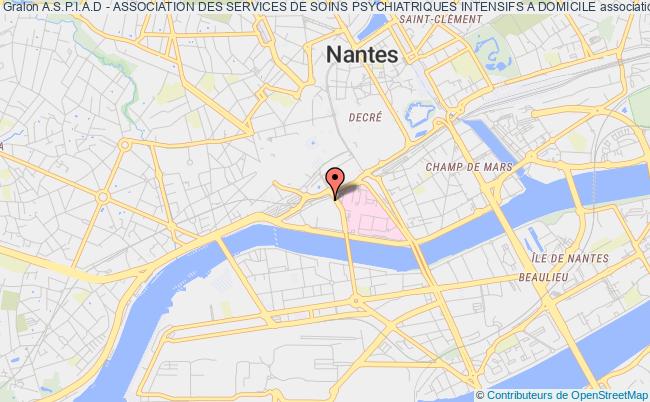 plan association A.s.p.i.a.d - Association Des Services De Soins Psychiatriques Intensifs A Domicile Nantes