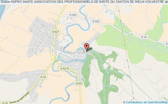 plan association Aspro Sante (association Des Professionnels De Sante Du Canton De Rieux-volvestre Rieux