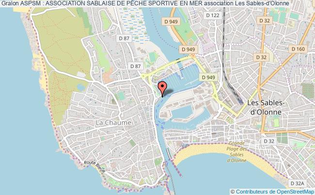plan association Aspsm : Association Sablaise De PÊche Sportive En Mer Les   Sables-d'Olonne