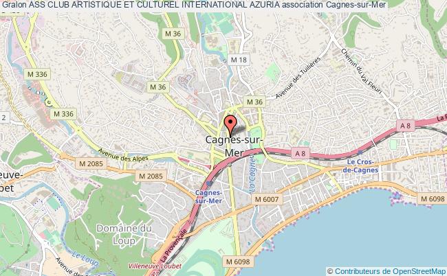 plan association Ass Club Artistique Et Culturel International Azuria Cagnes-sur-Mer