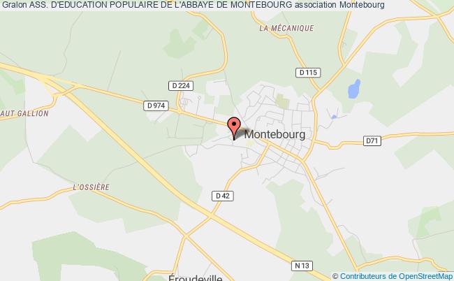 plan association Ass. D'education Populaire De L'abbaye De Montebourg Montebourg