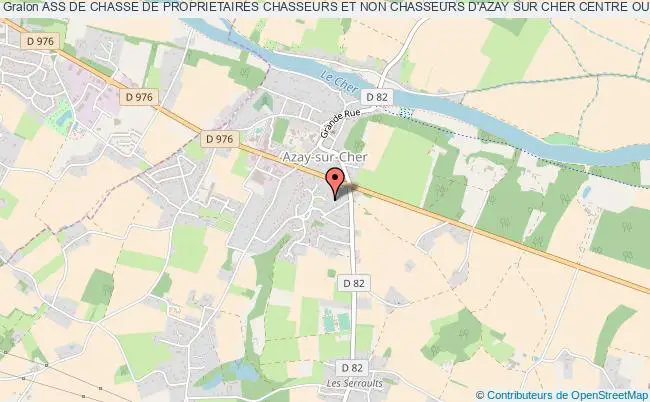plan association Ass De Chasse De Proprietaires Chasseurs Et Non Chasseurs D'azay Sur Cher Centre Ouest Azay-sur-Cher