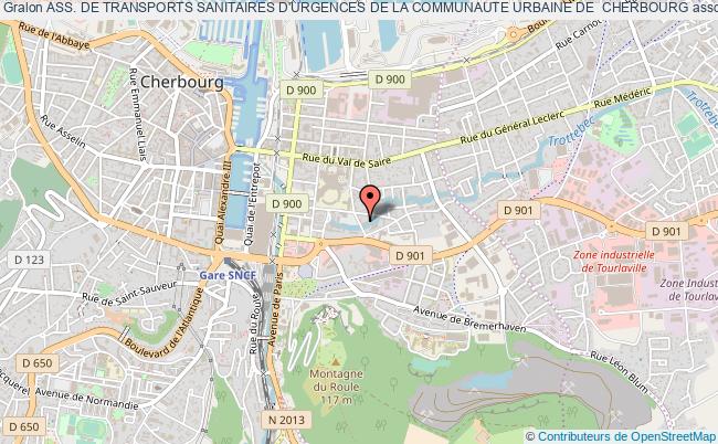 plan association Ass. De Transports Sanitaires D'urgences De La Communaute Urbaine De  Cherbourg Cherbourg-Octeville
