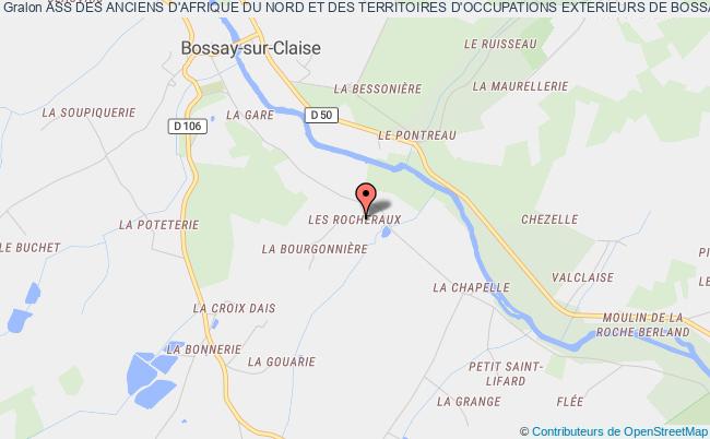 plan association Ass Des Anciens D'afrique Du Nord Et Des Territoires D'occupations Exterieurs De Bossay Sur Claise Bossay-sur-Claise