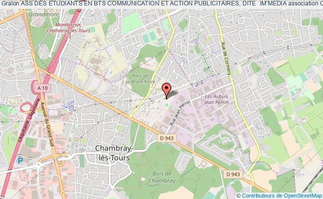 plan association Ass Des Etudiants En Bts Communication Et Action Publicitaires, Dite  Im'media Chambray-lès-Tours