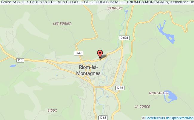 plan association Ass. Des Parents D'eleves Du College Georges Bataille (riom-es-montagnes) Riom-ès-Montagnes