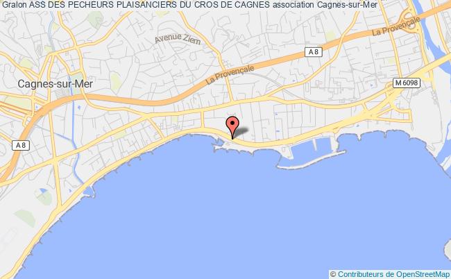 plan association Ass Des Pecheurs Plaisanciers Du Cros De Cagnes Cagnes-sur-Mer