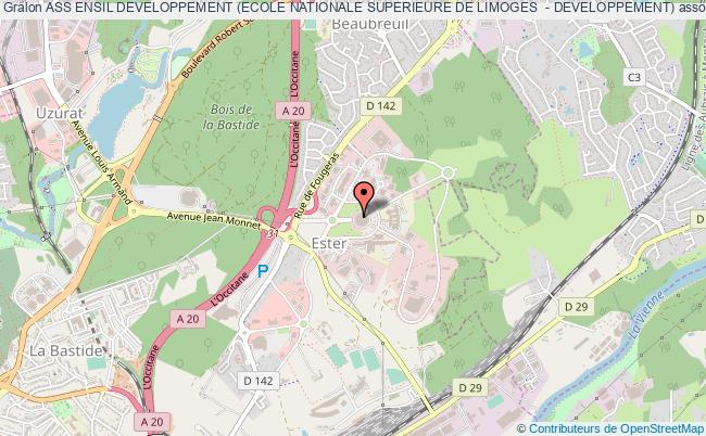 plan association Ass Ensil Developpement (ecole Nationale Superieure De Limoges  - Developpement) Limoges