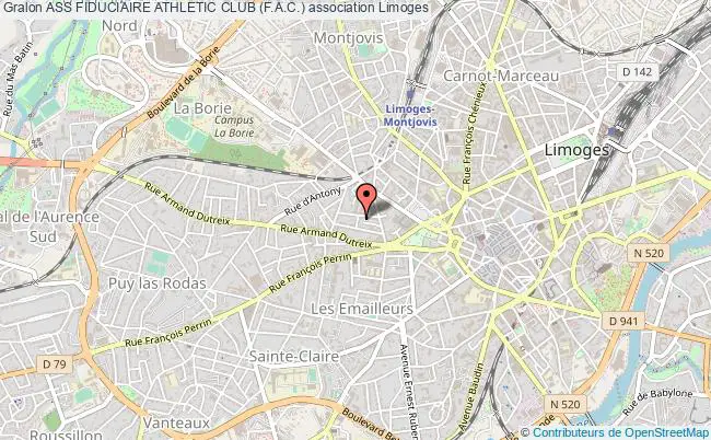 plan association Ass Fiduciaire Athletic Club (f.a.c.) Limoges