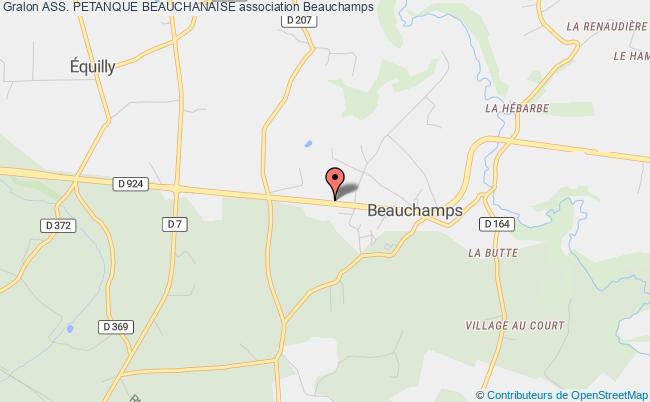 plan association Ass. Petanque Beauchanaise Beauchamps