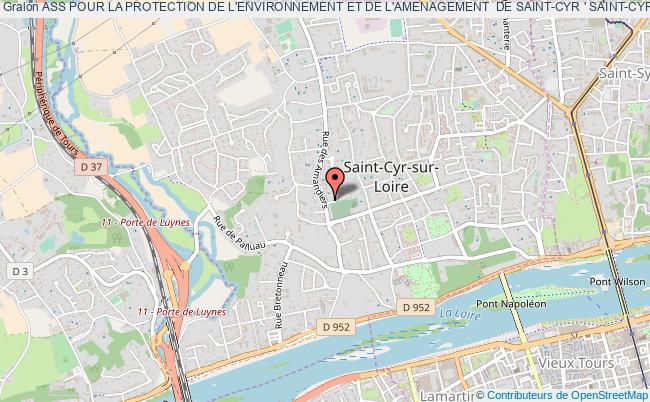 plan association Ass Pour La Protection De L'environnement Et De L'amenagement  De Saint-cyr ' Saint-cyr Demain ' Saint-Cyr-sur-Loire