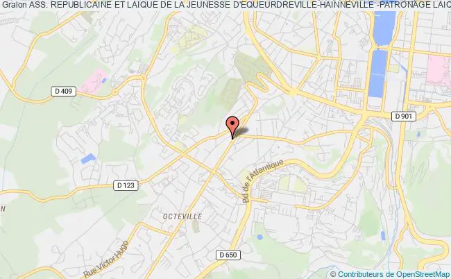 plan association Ass. Republicaine Et Laique De La Jeunesse D'equeurdreville-hainneville -patronage Laique Équeurdreville-Hainneville