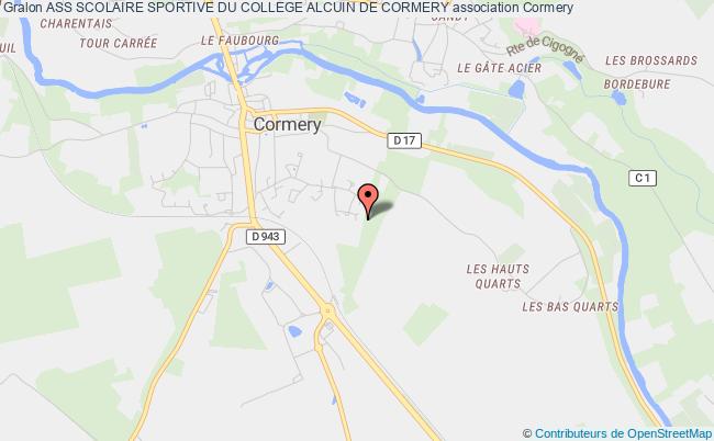 plan association Ass Scolaire Sportive Du College Alcuin De Cormery Cormery