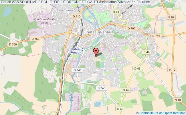 plan association Ass Sportive Et Culturelle Brenne Et Gault Auzouer-en-Touraine