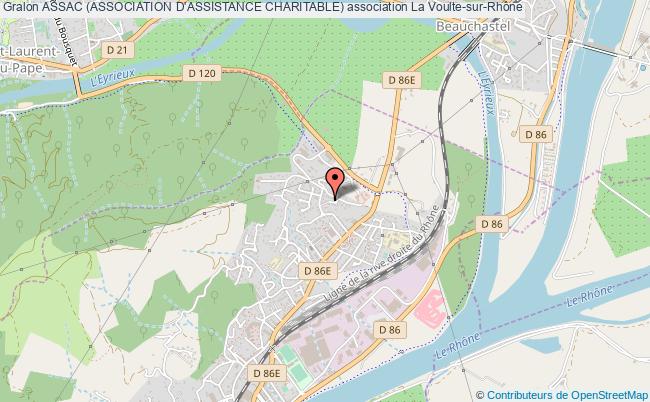 plan association Assac (association D'assistance Charitable) La    Voulte-sur-Rhône
