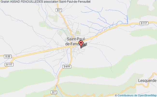 plan association Assad Fenouilledes Saint-Paul-de-Fenouillet
