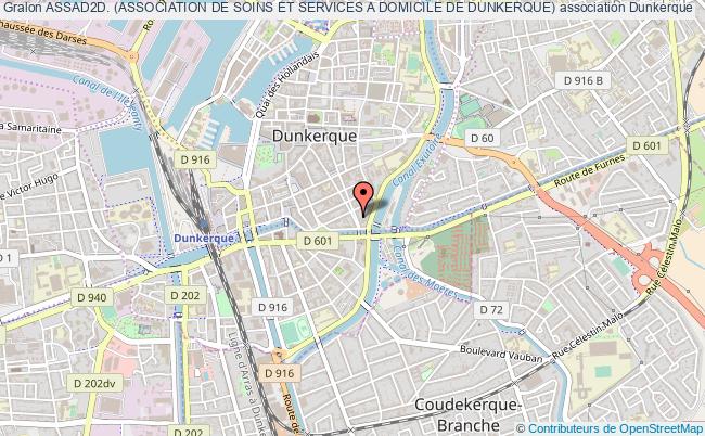 plan association Assad2d. (association De Soins Et Services A Domicile De Dunkerque) Dunkerque Cedex 01