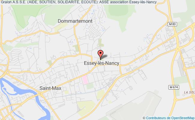 plan association A.s.s.e. (aide, Soutien, SolidaritÉ, Ecoute): AssÉ Essey-lès-Nancy