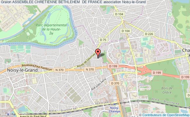 plan association AssemblÉe ChrÉtienne Bethlehem  De France Noisy-le-Grand
