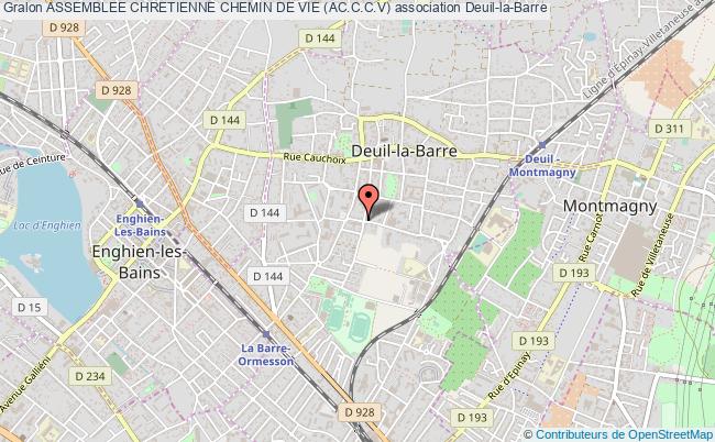 plan association Assemblee Chretienne Chemin De Vie (ac.c.c.v) Deuil-la-Barre