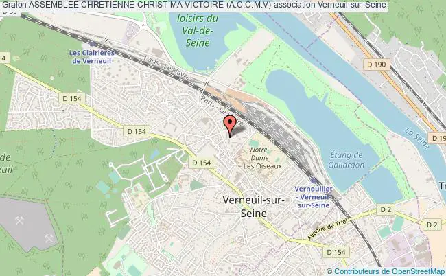 plan association Assemblee Chretienne Christ Ma Victoire (a.c.c.m.v) Verneuil-sur-Seine