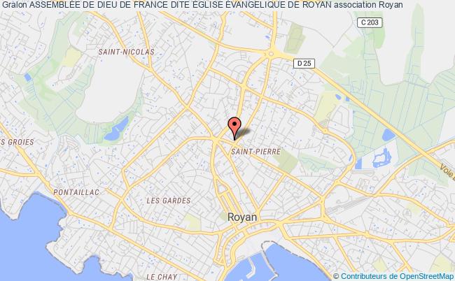 ASSEMBLÉE DE DIEU DE FRANCE DITE ÉGLISE ÉVANGELIQUE DE ROYAN