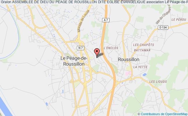 plan association Assemblee De Dieu Du Peage De Roussillon Dite Eglise Evangelique Le Péage-de-Roussillon