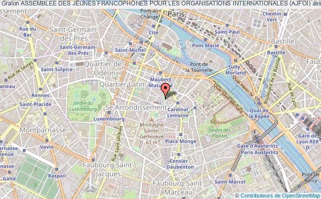 plan association Assemblee Des Jeunes Francophones Pour Les Organisations Internationales (ajfoi) Paris