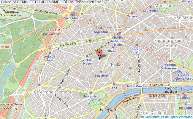 plan association Assemblee Du Judaisme Liberal Paris 16e