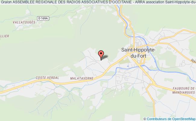 plan association Assemblee Regionale Des Radios Associatives D'occitanie - Arra Saint-Hippolyte-du-Fort