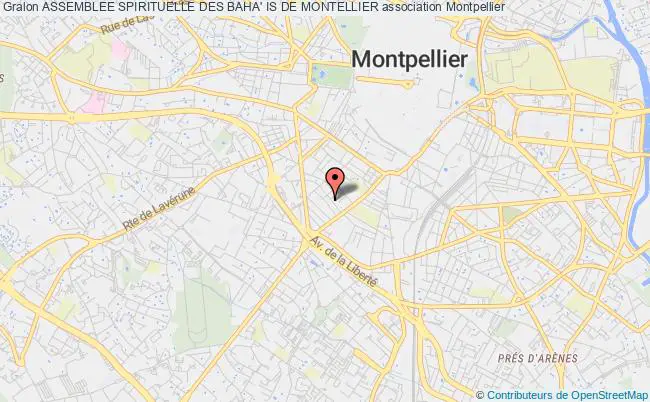 plan association Assemblee Spirituelle Des Baha' Is De Montellier Montpellier