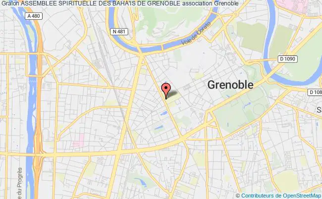 plan association Assemblee Spirituelle Des Baha'is De Grenoble Grenoble