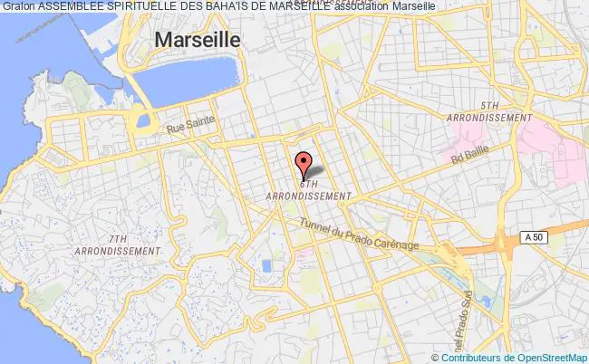 plan association Assemblee Spirituelle Des Baha'is De Marseille Marseille
