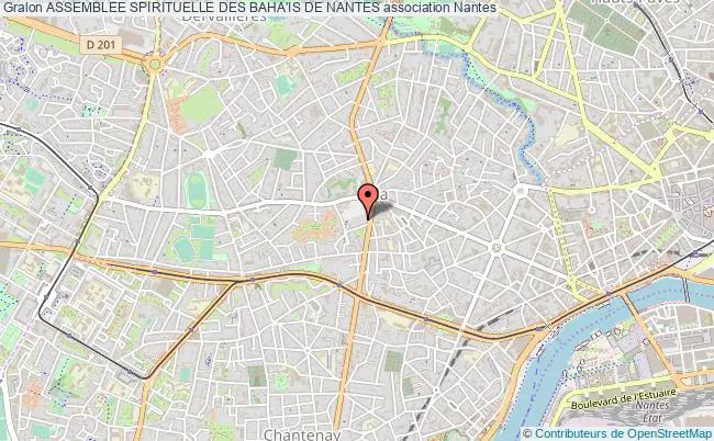 plan association Assemblee Spirituelle Des Baha'is De Nantes Nantes