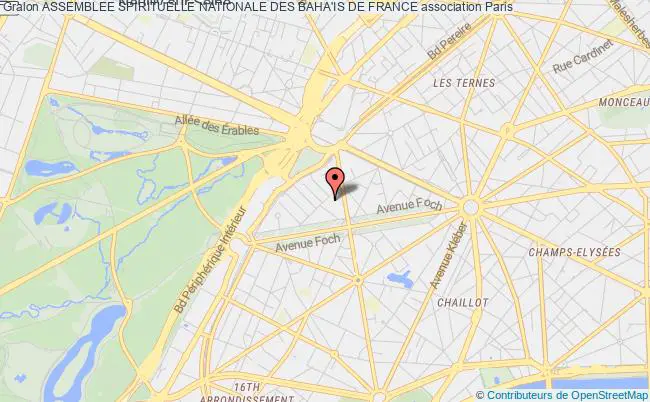 plan association Assemblee Spirituelle Nationale Des Baha'is De France Paris