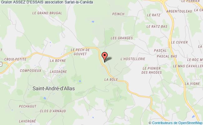 plan association Assez D'essais Sarlat-la-Canéda