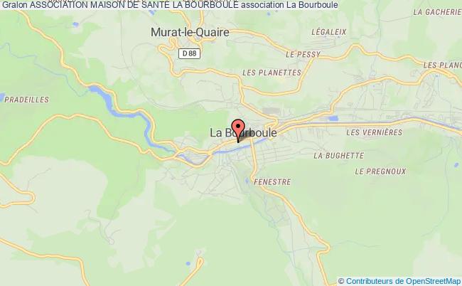 plan association Assiciation Des Professionnels De SantÉ De La VallÉe De La Dordogne Bourboule