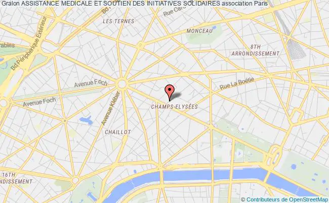 plan association Assistance Medicale Et Soutien Des Initiatives Solidaires Paris