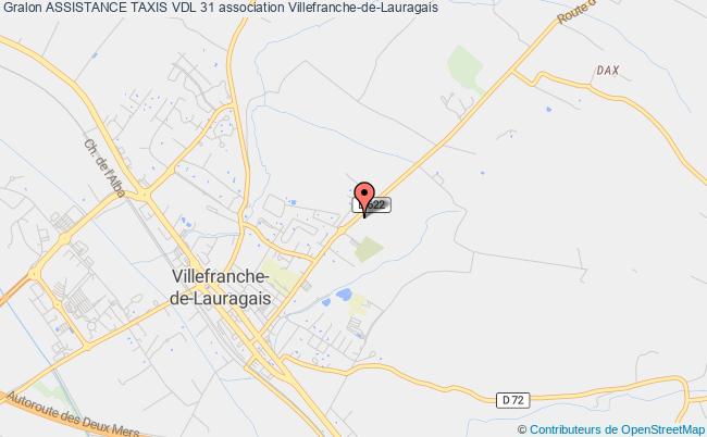 plan association Assistance Taxis Vdl 31 Villefranche-de-Lauragais