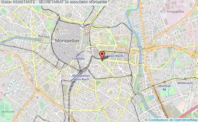 plan association Assistante - Secretariat 34 Montpellier