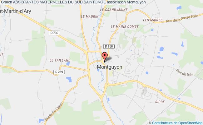 plan association Assistantes Maternelles Du Sud Saintonge Montguyon