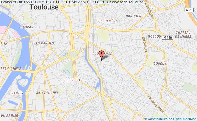plan association Assistantes Maternelles Et Mamans De Coeur Toulouse